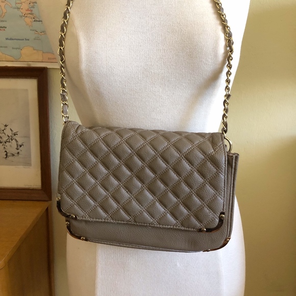 ASOS Handbags - ASOS Beige Quilted Crossbody